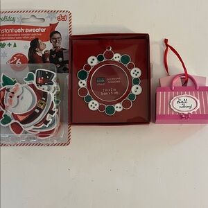 DCI Holiday Decor Set with Red and Green Accents